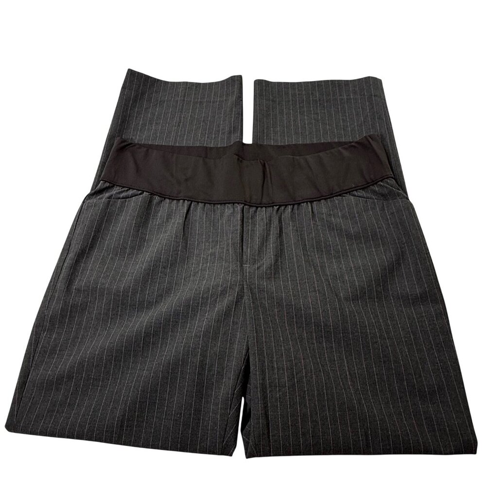 Gap Maternity Perfect Trouser Gray Stripe NEW 8 Regular‎